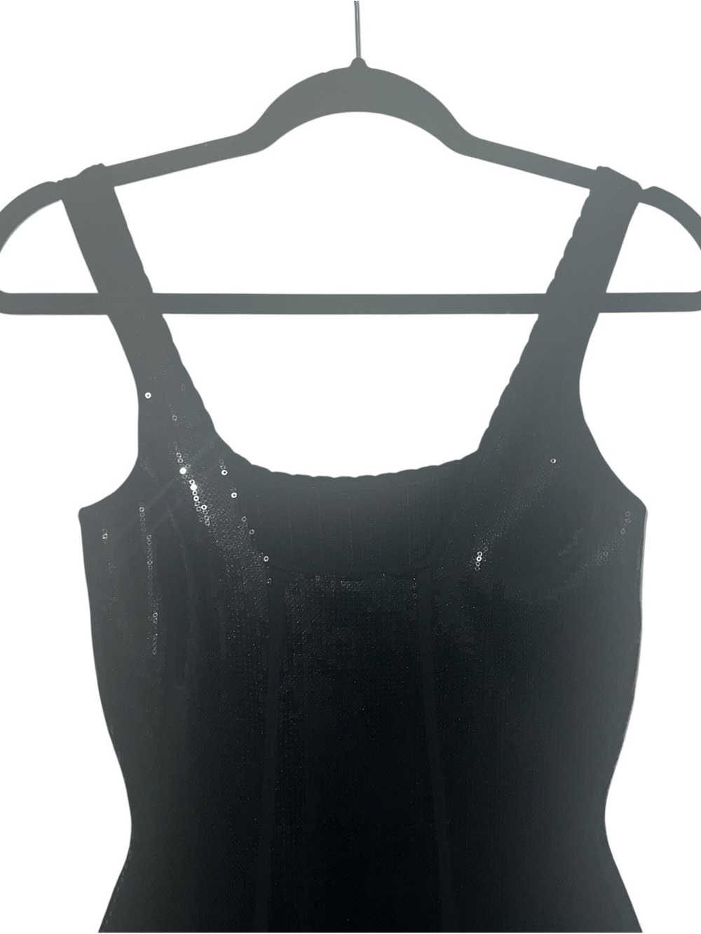 NEW NWT Fleur Du Mal Sequin Knit Bodycon Midi Dress In Black - Picture 8 of 12